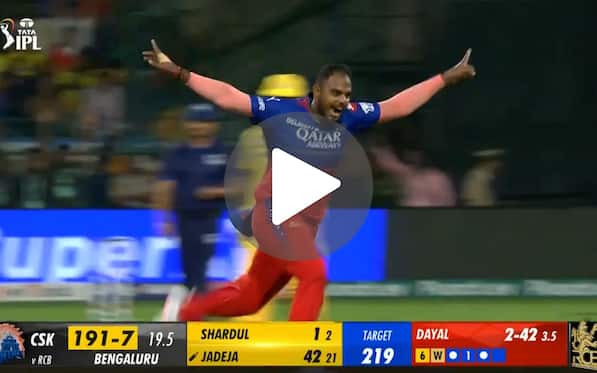 [Watch] Yash Dayal Shows Nerves Of Steel Against Dhoni, Jadeja; Takes RCB To Playoffs